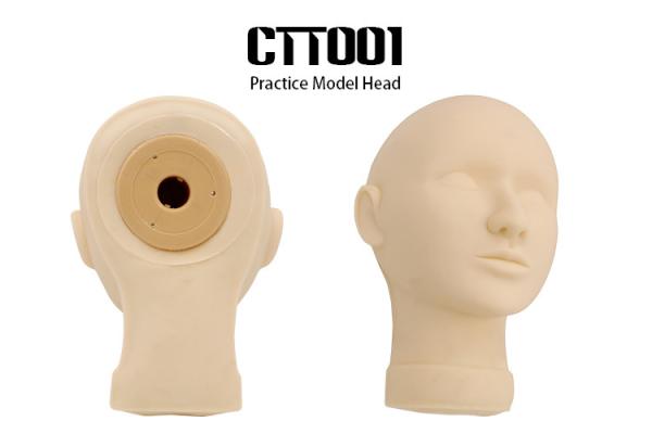Washable Silica gel Practice Makeup Mannequin Heads For Beauty School