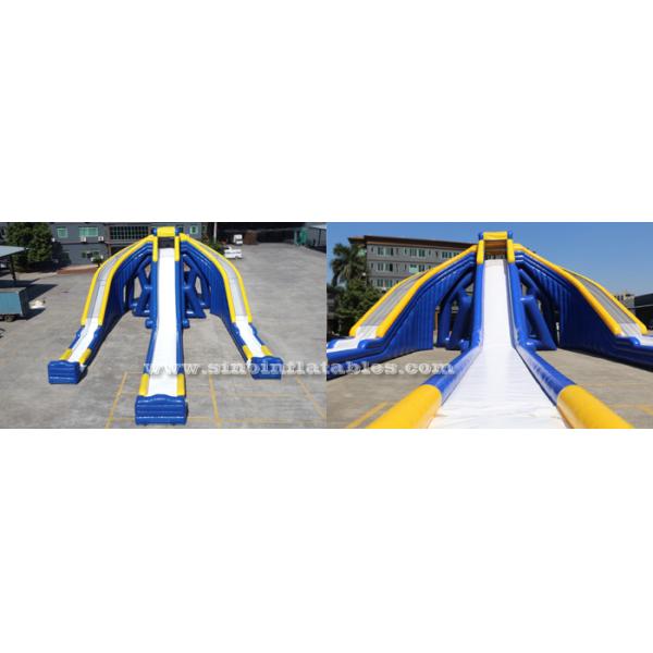 10 meters high adults giant inflatable triple water slide with EN14960 certifed for adults outdoor water entertainments
