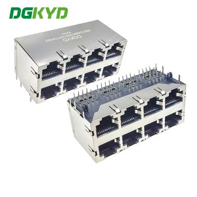 DGKYD59212488HWA1DY1A Shield 2x4 Multi Port RJ45 Connector Without Light / Filter