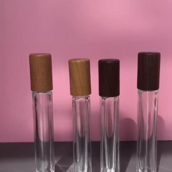 Advanced Perfume Essential Oil Ball Bottle 10ML Wood Cap Ball