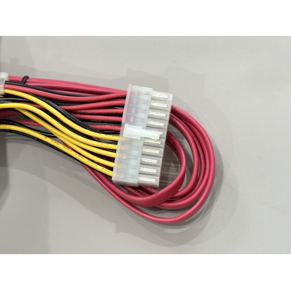 Multi-Drop SATA Power & Signal Wire Harness Connector Assembly for HDD/SSD, 4P to Multi-SATA Cable