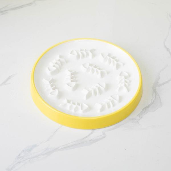 Кот таза собаки щенка любимца таза еды медленный ограничивать собаки шара кота шара еды керамический анти- медленный ест