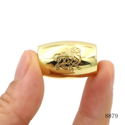 24x16mm Gold Spacer Beads Engraved Metal Spacer Beads Oval For Bracelet /