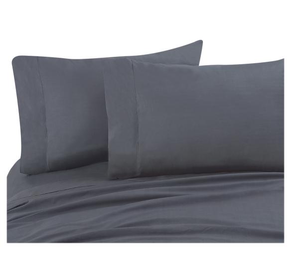 Solid Dyed Touch Luxury Microfiber Sheets Set White Gray Blue Durable Microfiber Full Sheet Set