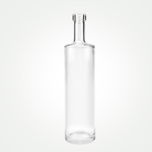 Clear Matte Black Glass Liquor Bottle 750ml Nordic Gin Whiskey Vodka Liquors and Beverage