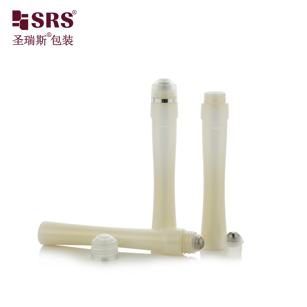 15ml PETG Roll On Bottle Stainless Steel Ball Portable Massage Container for Essential Oil