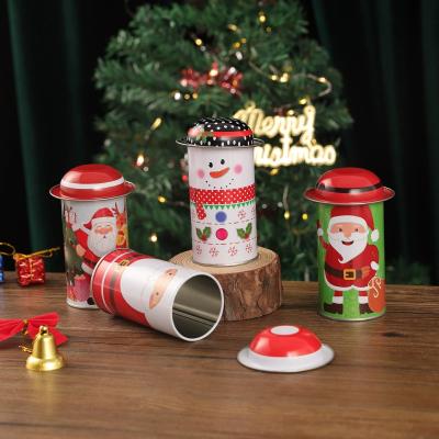 Christmas Gift Tin Box Custom Tin Cans Ring Pull Easy Open Metal Iron Cans