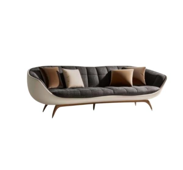 Modern Upholstered 2 3 Seater Sofa Light Luxury Living Room Lounge Loveseat Sofas Leather Couch Set Furniture