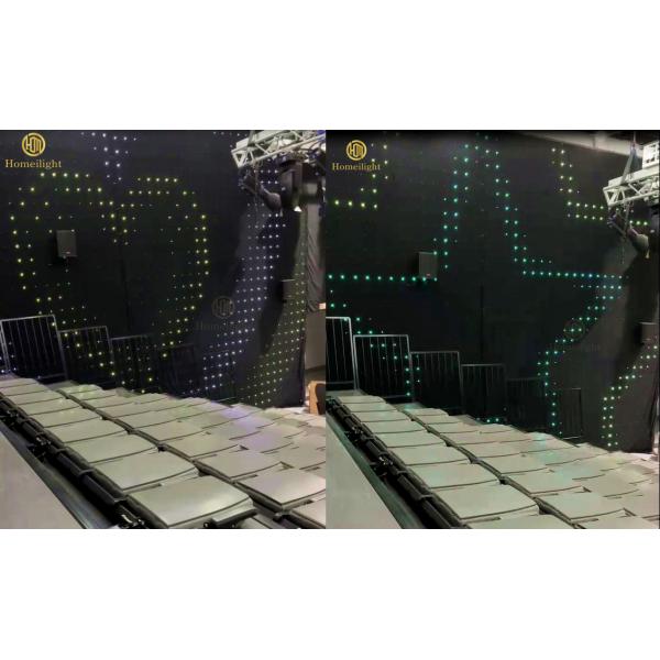 LED Vision Curtain For Bar Event Night Club Video Curtain Stage Equipment Backdrop Cloth Church Party