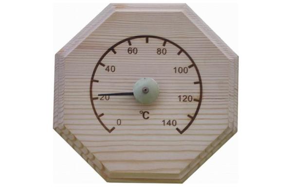 Steam Sauna Heater Accessories Sauna Wooden Thermometer / Clock for Hotel