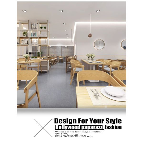 Modern Green Leather Restaurant Booth Seating Wooden Coffee Shop Table and Chair Fireproof Board Dining Table Set