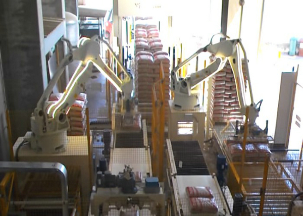 180 KG Payload Robot Palletizing System / Robotic Palletiser Motion Range 2800mm-3150mm