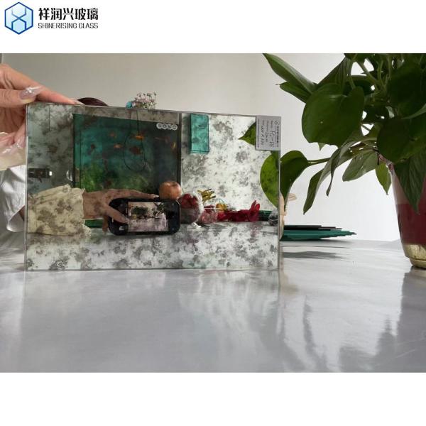 Golden Antique Mirror Glass Tile Mirrors for Wall Decor Amusement and 5 Years of Support