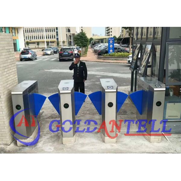 Security Turnstile Gate with 0.2s Barrier Open/Close Time RS-232 and RS485 Communication Interface and 2-Way Operation Direction