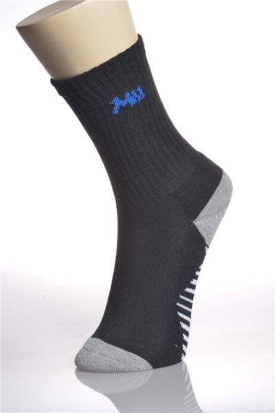 Chaussettes courantes nylon antibactérien/antidérapage avec couleur jaune/blanche