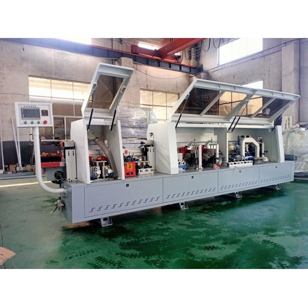 KC308 MDF wood door edge banding machine with pre-milling R round trim functions