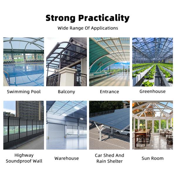 Clear Fire Resistant Solid Polycarbonate Panels UV Protection Polycarbonate Sheet OEM ODM