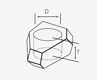 SCD-WD Synthetic HPHT Diamond , Single Crystalline Diamond For Wire Drawing Dies
