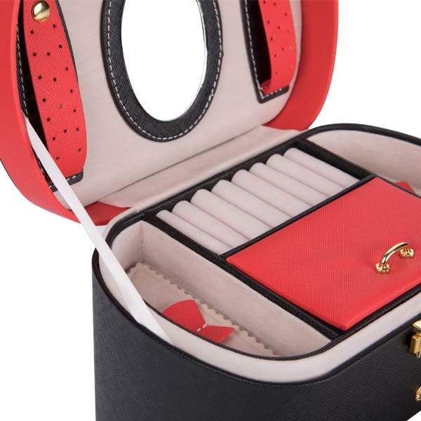 free logo jewelry box cabinet factory price jewelry box leather