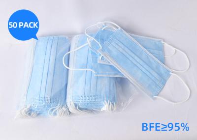 Protective 3 Ply Non Woven Face Mask Disposable Against Viruses For Personal Health