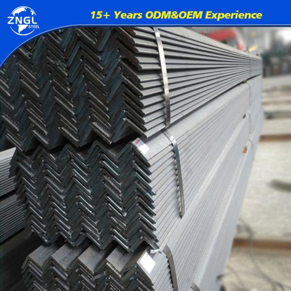 Q235 Galvanized Black Mild Steel Equal Unequal Building Hot Rolled Iron Bar Perforated Ms Steel Angle