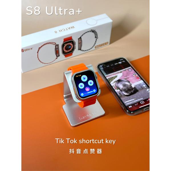 1.96 дюймовый HD экран Умные часы Монитор сердца 260mAh Беспроводная зарядка