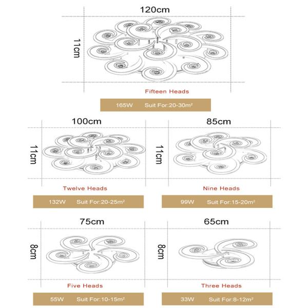 Modern luxury ceiling lights with Remote Control For Study bedroom Lighting Fixtures (WH-MA-61）