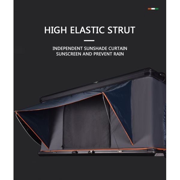 Camping Aluminum 3 Person Outdoor Hiking Rooftop Roof Top Car Tent Triangle Clamshell Hard Shell Roof Top Tent Electric