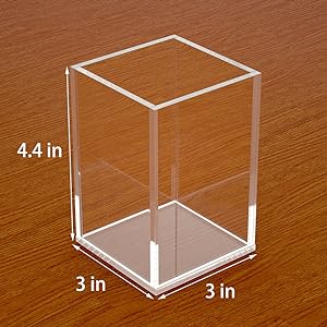 Acrylic Box, C;Ear Box Pen Holder Medical Pack,Clear Desktop Pencil Cup Stationery Organizer For Office Desk Accessory