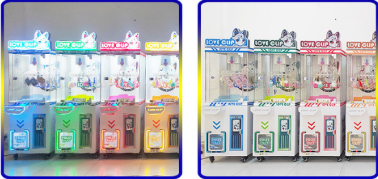 Большой воин Монеты-управляемые краны машины Синяя игра Звездная любовь клип-машина