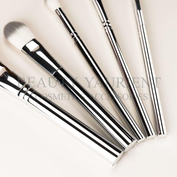 Long Lasting Daily 5pcs Makeup Brush Set Electroplating Plastic Makeup Brush