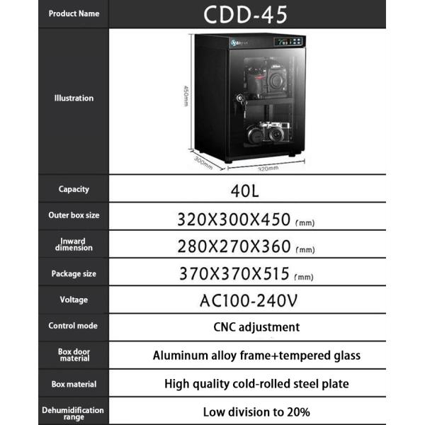 Digital Control Camera Storage Dehumidifier Electric Dry Box Dry Cabinet