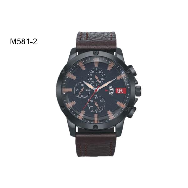 BARIHO Analog Men's Quartz Watch Fashion Chronograph Date Leather Band Wristwatch M581