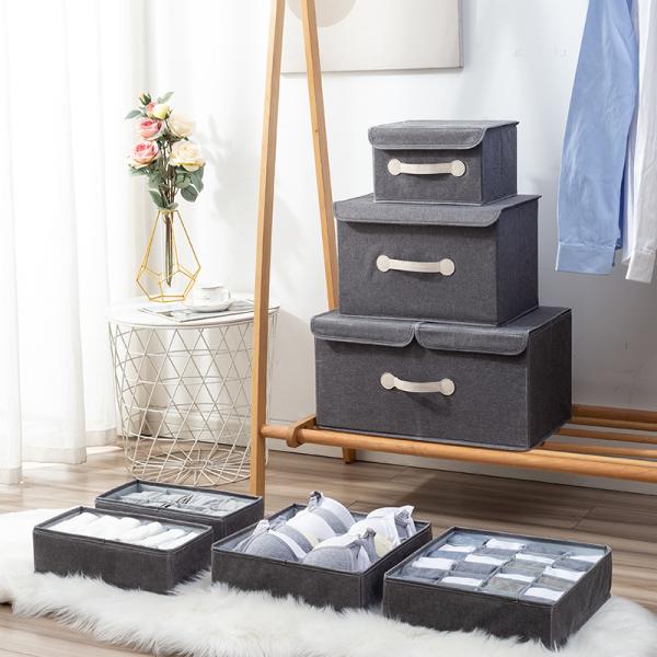 Customized Tote Bag and Foldable Clothes Storage Box for Bedroom Quilt Organization
