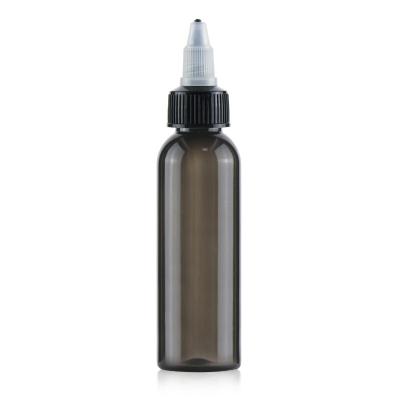 Black PET ODM 80ml Twist Top Plastic Squeeze Bottles