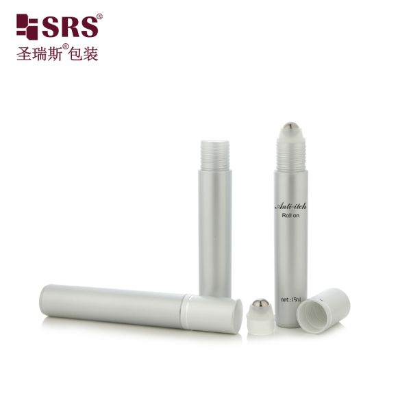 RPA 15ML Injection Custom Color PP Roller Ball Bottle For Eye Serum Gel