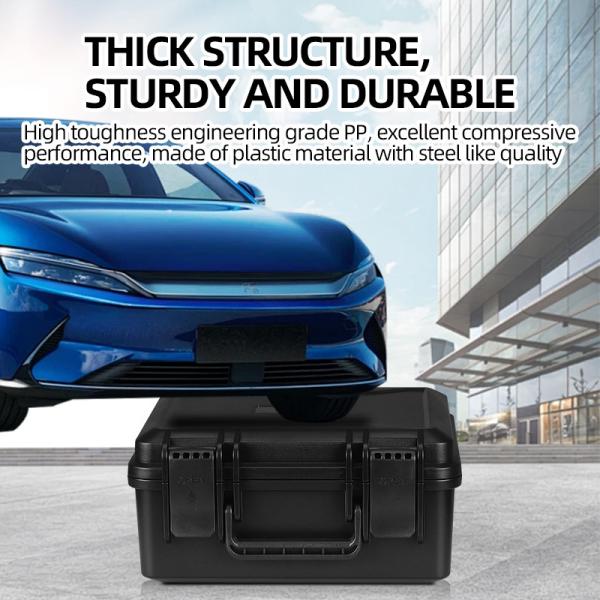 ABS Universal Plastic Hard Case Suitcase Inner Size 275*225*130mm 40 90 BLACK with Foam OEM Customized Support
