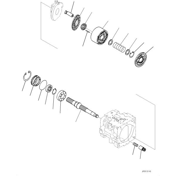 Excavadora 708-3S-00961 708-3S-00942 PC50 PC56MR-7 PC57-7 Bomba principal hidráulica
