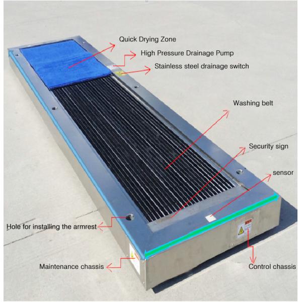 Energy Saving Infrared Induction Clean Room Equipments / Sole Cleaning Machine