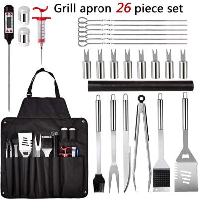 ODM 26Pcs BBQ Grill Supplies Stainless Steel BBQ Accessories With Thermometer
