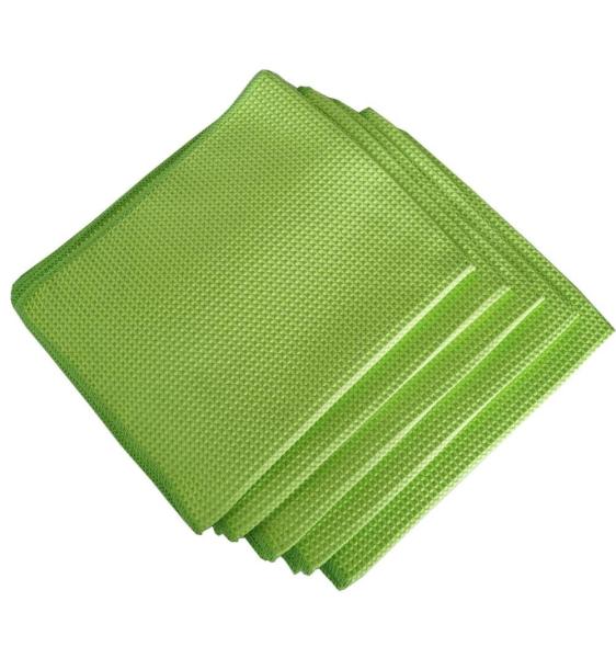 O waffle seco rápido de toalha do waffle de Microfiber tece o pano de limpeza do carro de Microfibre