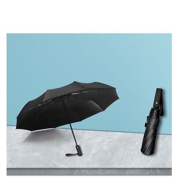 Customizable Logo Printing Dual Purpose Tri Fold Umbrella for Sun and Rain Protection