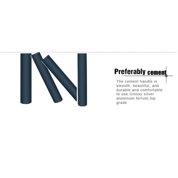 4 Pieces Goat Hair Natural Makeup Brush Set With Stainless Steel Eyelash Curler