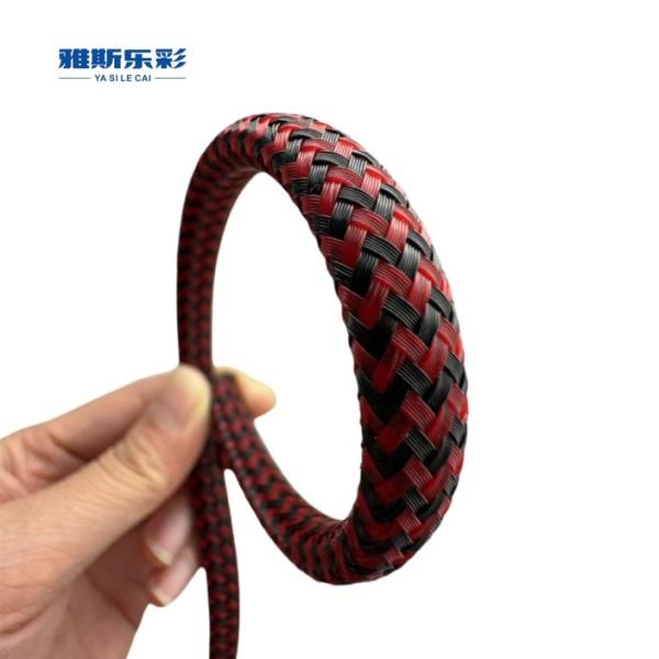 Chemical Resistance PET Braided Sleeving Plastic Tube Knitted Wire Mesh Tube