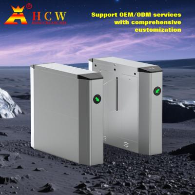 Airport SS304 Flap Barrier Turnstile Pedestrian Access Control System