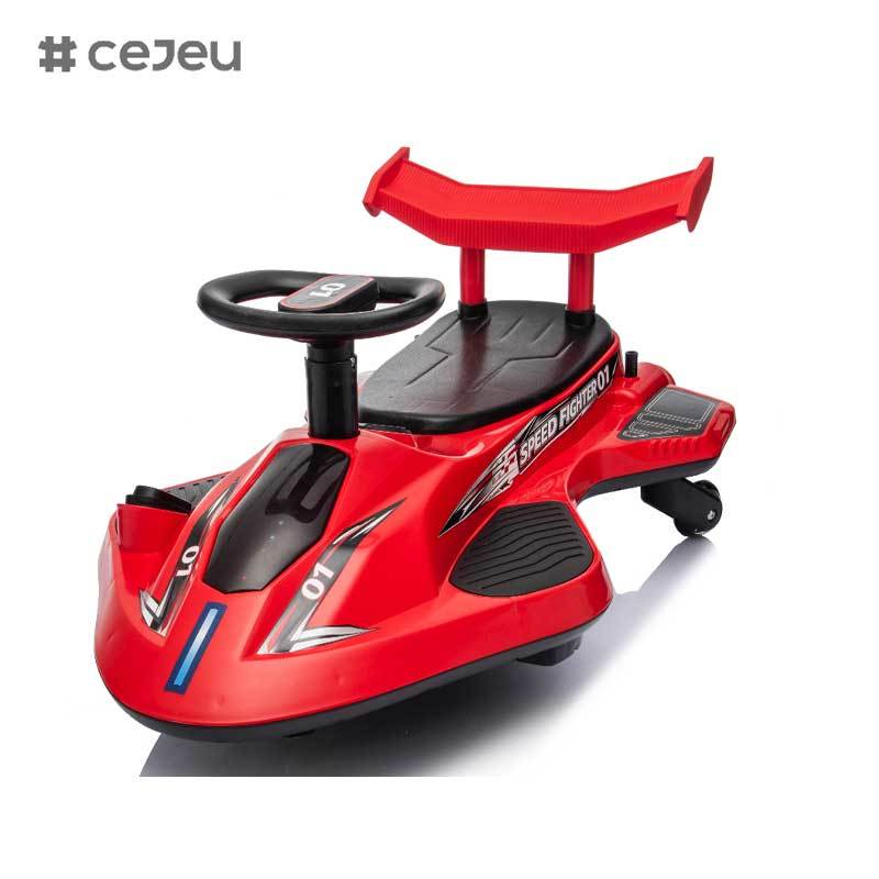CJ-WH603 550#*1& 12V 4.5AH*1 Factory Direct Sales Customized Electric Swing Kids Toy Outdoor Plastic Ride-on Swing Car with Pedal and Wheel for Baby En71 Ce