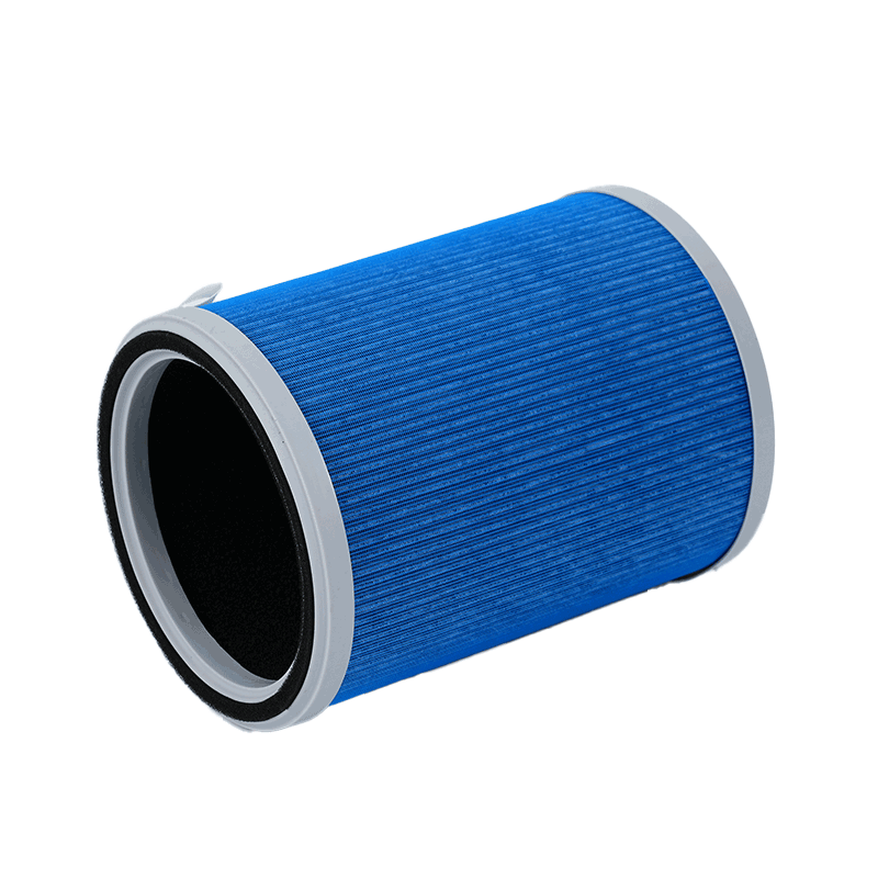 Blue Auto Car Air Filter Elements Replacement For Allergens Pet Dander
