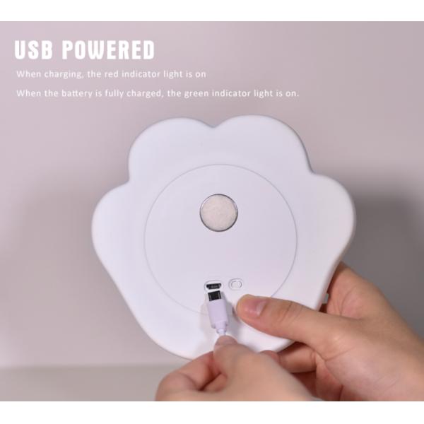 Kingda ABS Silicone Animal Led Night Light cat paw for Decoration