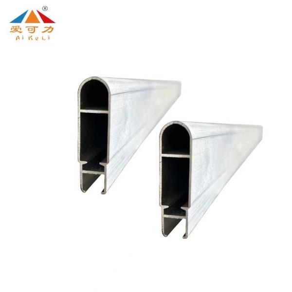 Outdoor Sunshade Canopy Accessories Polished French Style Aluminum Flat Tube