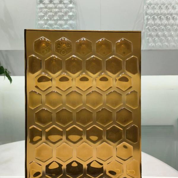 Plaques de verre fondues en bronze 2 mm pour l'artisanat